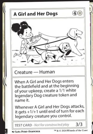 A Girl and Her Dogs