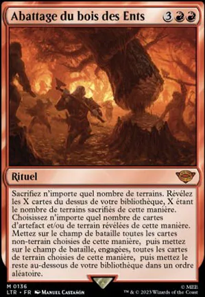 Abattage du bois des Ents