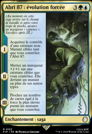 Abri 87 : évolution forcée