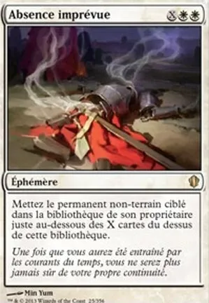 Absence imprévue