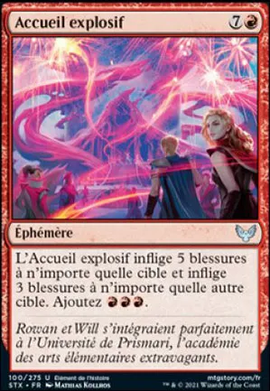 Accueil explosif