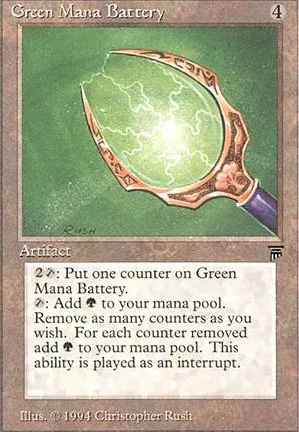 Accumulateur de mana vert