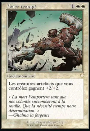 Acier trempé