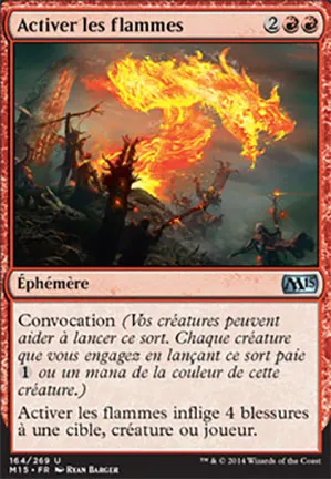 Activer les flammes
