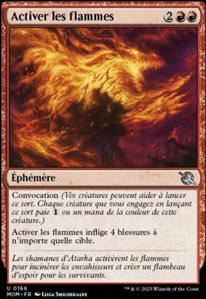 Activer les flammes