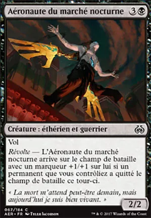 Aéronaute du marché nocturne