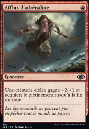 Afflux d'adrénaline