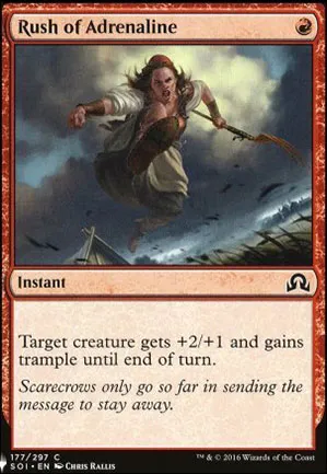 Afflux d'adrénaline