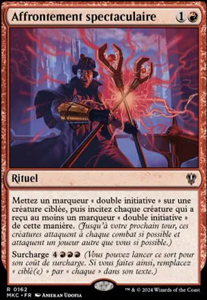 Affrontement spectaculaire