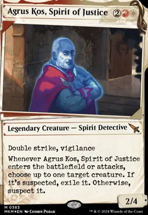 Agrus Kos, esprit de la justice