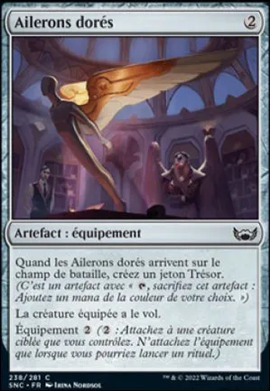 Ailerons dorés