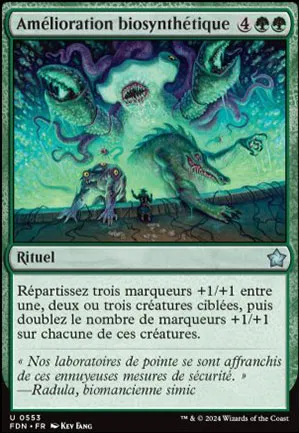 Amélioration biosynthétique