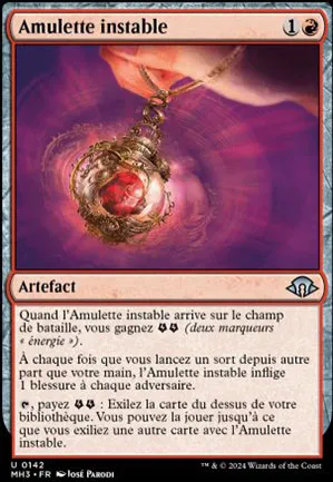 Amulette instable