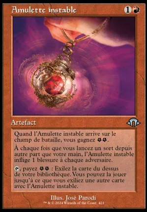 Amulette instable