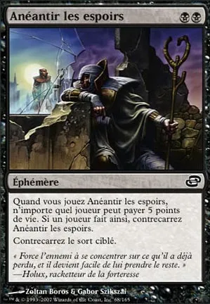 Anéantir les espoirs