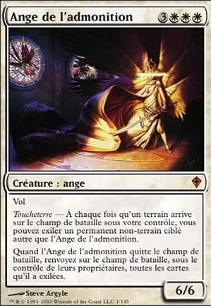 Ange de l'admonition
