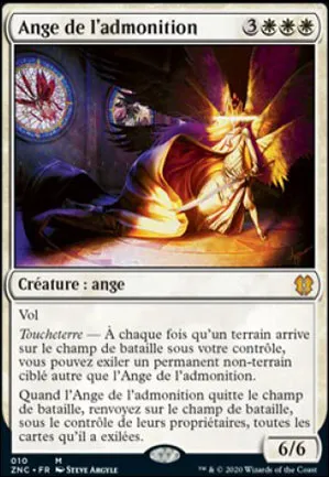 Ange de l'admonition