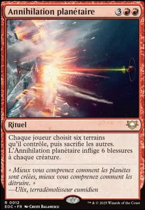 Annihilation planétaire