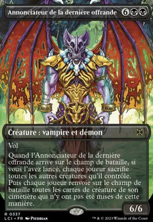 Annonciateur de la dernière offrande