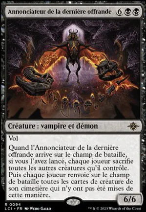 Annonciateur de la dernière offrande