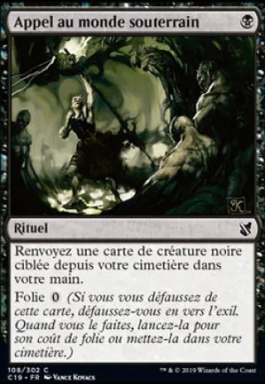 Appel au monde souterrain