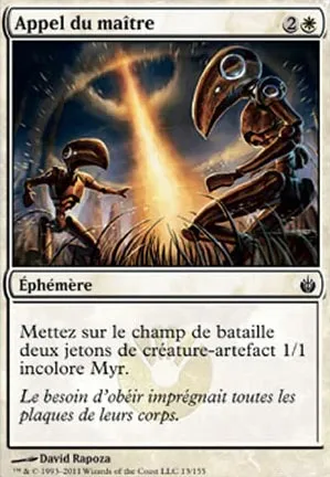Appel du maître