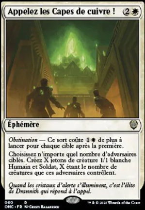 Appelez les Capes de cuivre !
