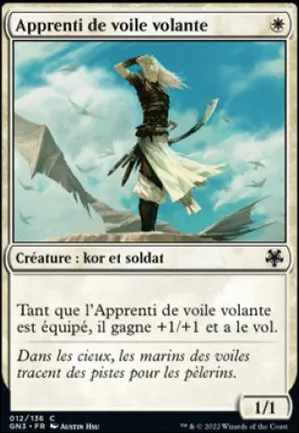 Apprenti de voile volante
