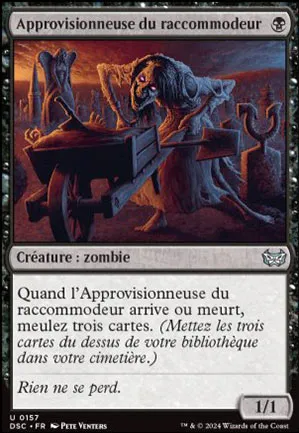Approvisionneuse du raccommodeur