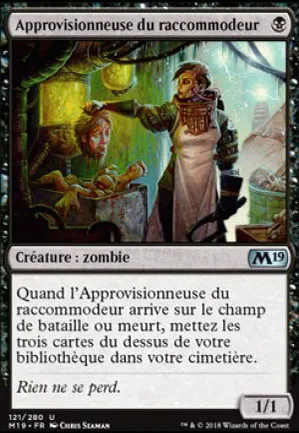 Approvisionneuse du raccommodeur