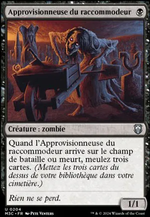 Approvisionneuse du raccommodeur