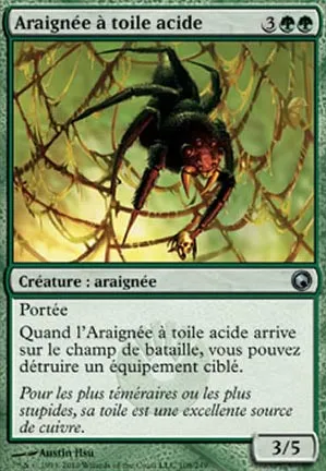 Araignée à toile acide