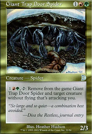 Araignée géante piégeuse