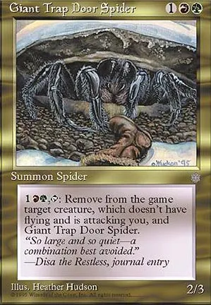 Araignée géante piégeuse