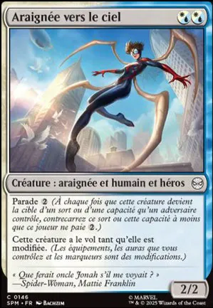 Araignée vers le ciel