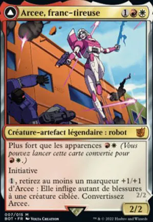 Arcee, franc-tireuse // Arcee, coupé acrobatique