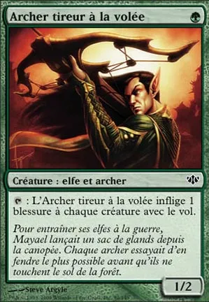 Archer tireur à la volée