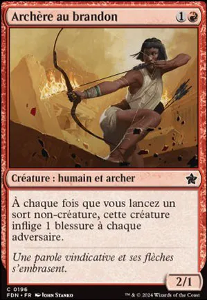 Archère au brandon