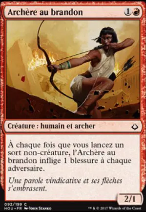 Archère au brandon