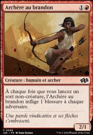 Archère au brandon