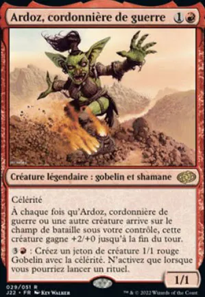 Ardoz, cordonnière de guerre