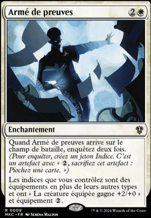Armé de preuves