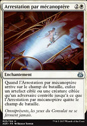 Arrestation par mécanoptère