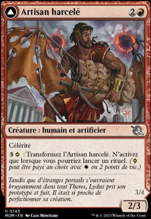 Artisan harcelé // Écorcheur céleste phyrexian