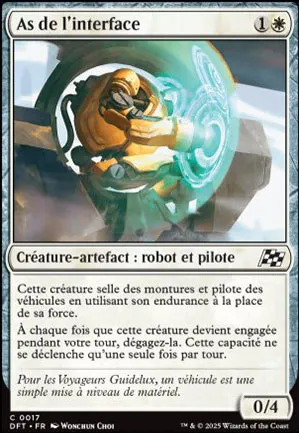 As de l'interface