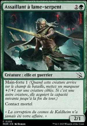 Assaillant à lame-serpent