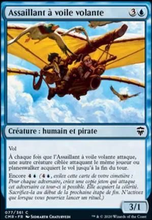 Assaillant à voile volante
