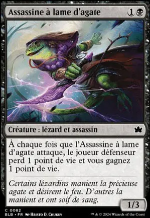 Assassine à lame d’agate