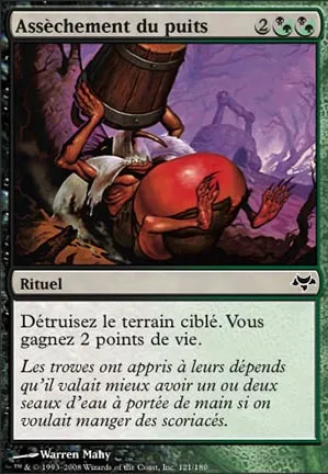 Assèchement du puits