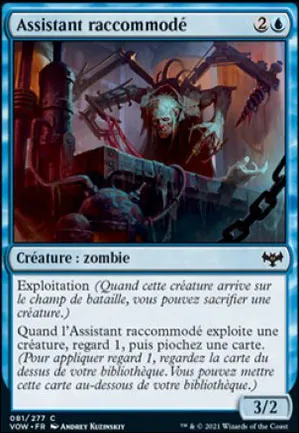 Assistant raccommodé